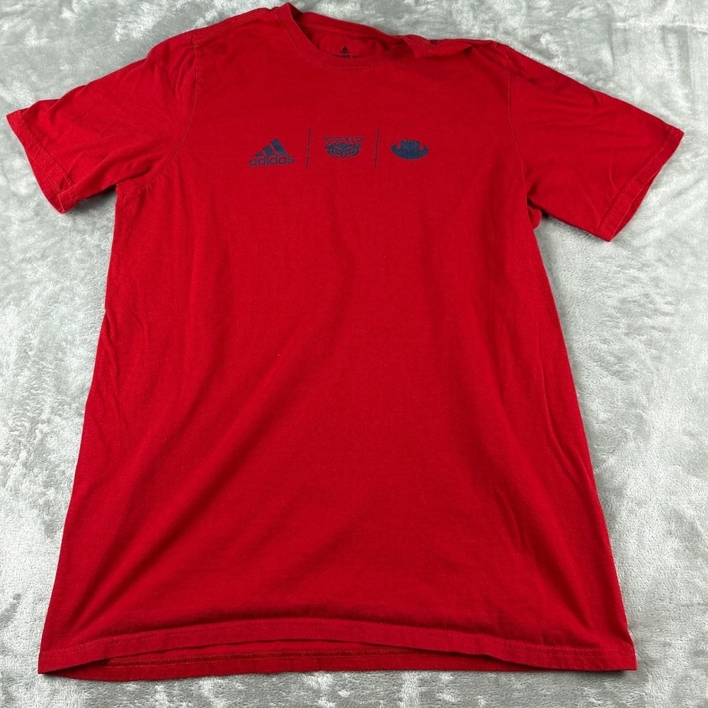 FAU Owls Adidas T-Shirt Mens LT Amplifier Tee Red Football EUC